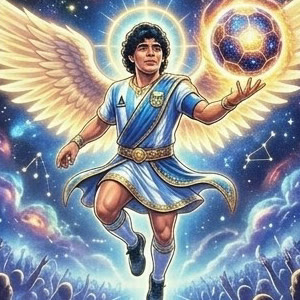 Diego Maradona Legend card artwork